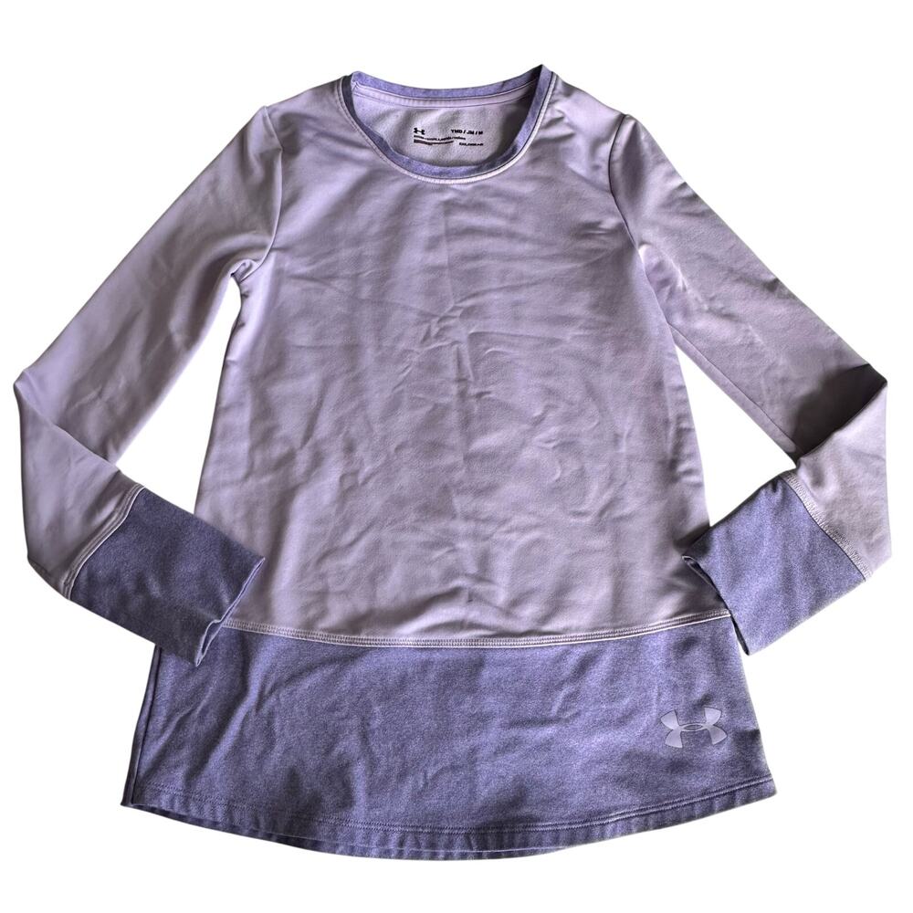 Under Armour Purple Fitted ColdGear Base Layer Top
